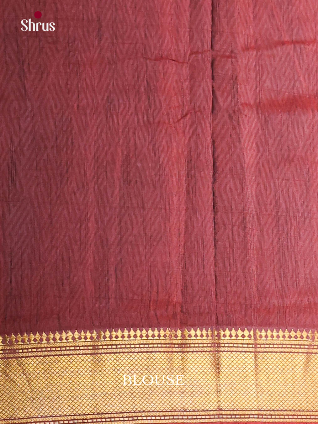 Red & Maroon - Semi Patola Saree