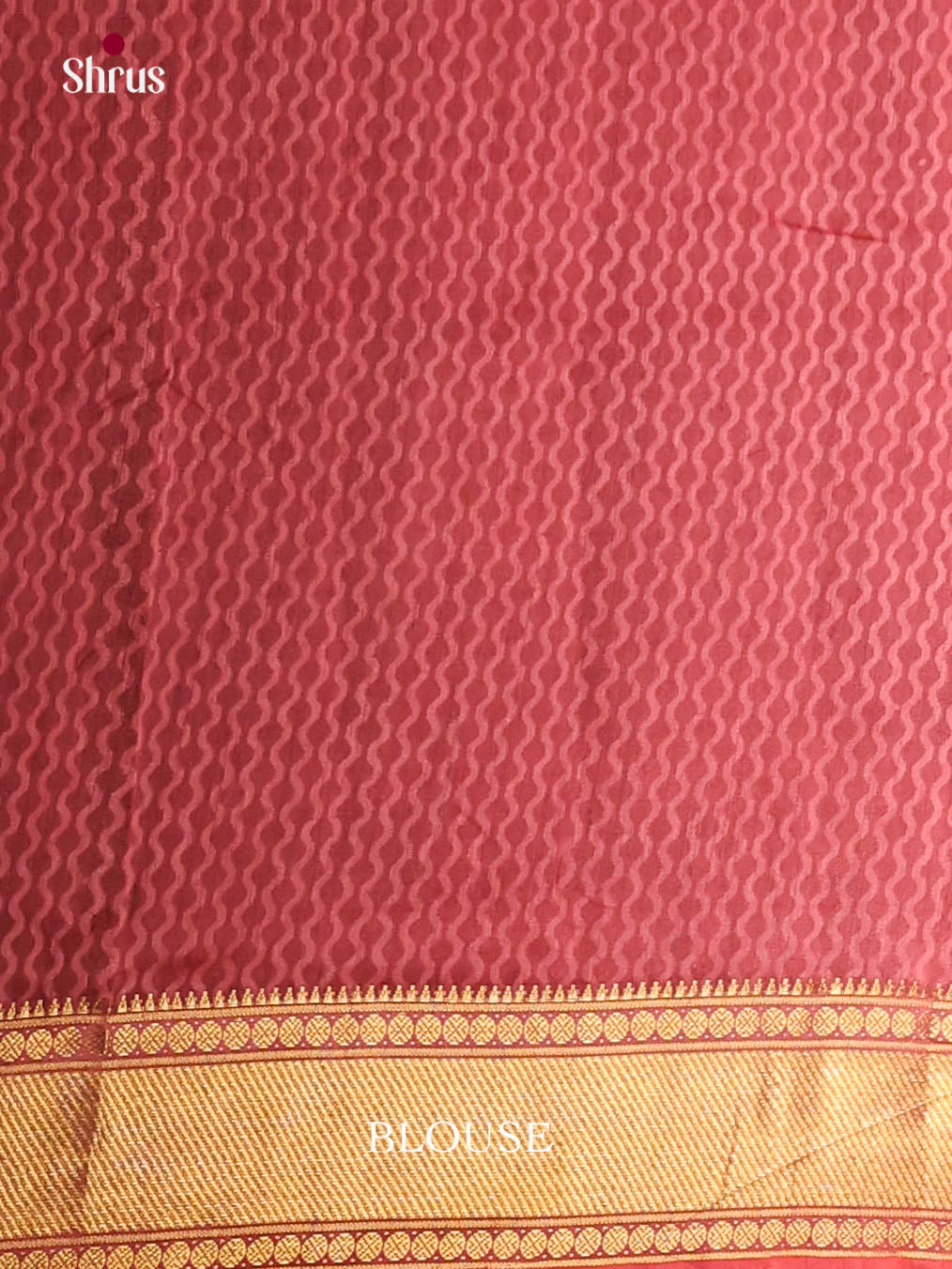 Red & maroon - Semi Patola Saree