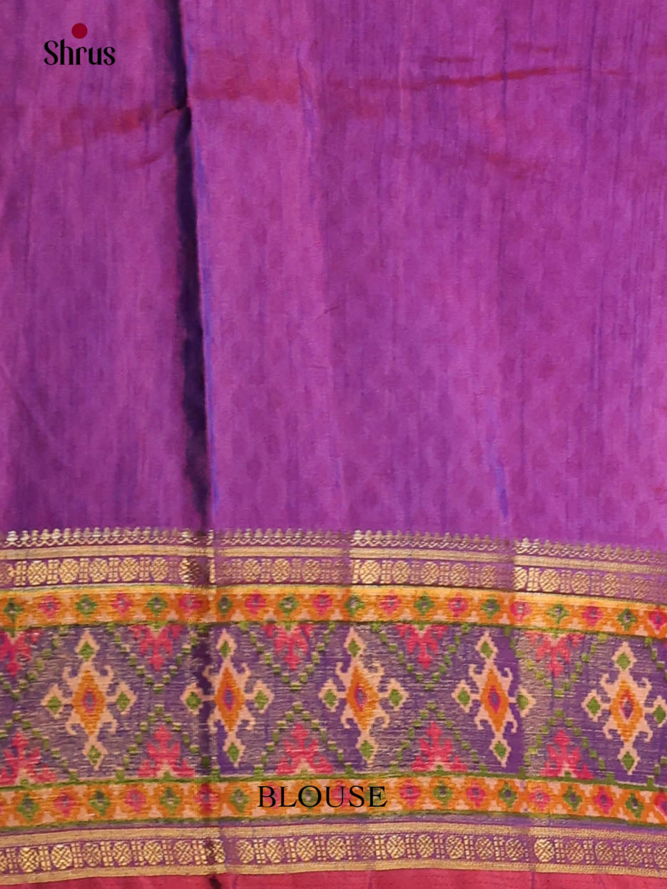 Pink & Purple - Semi Patola Saree