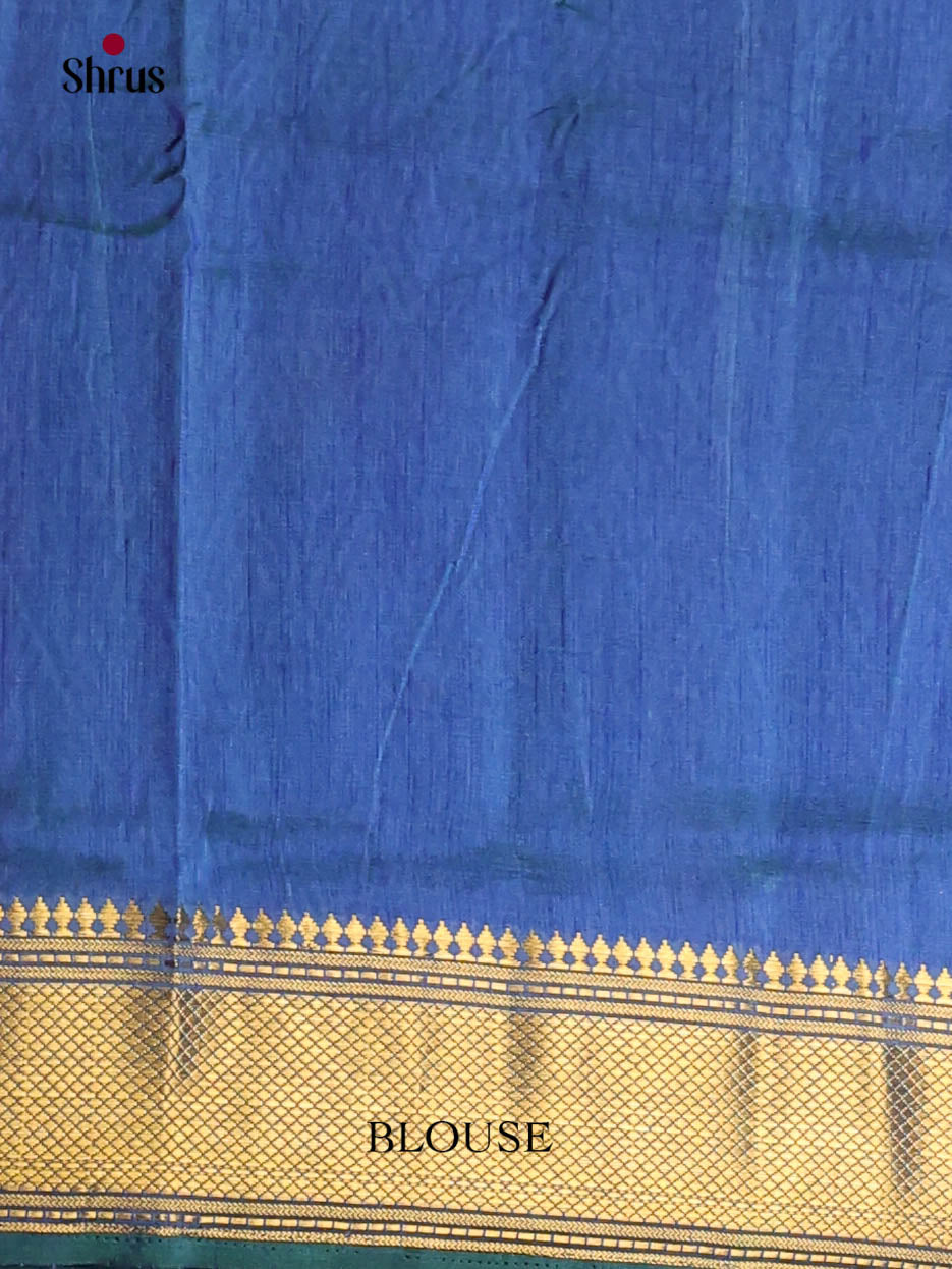 Green & Blue - Semi Patola Saree
