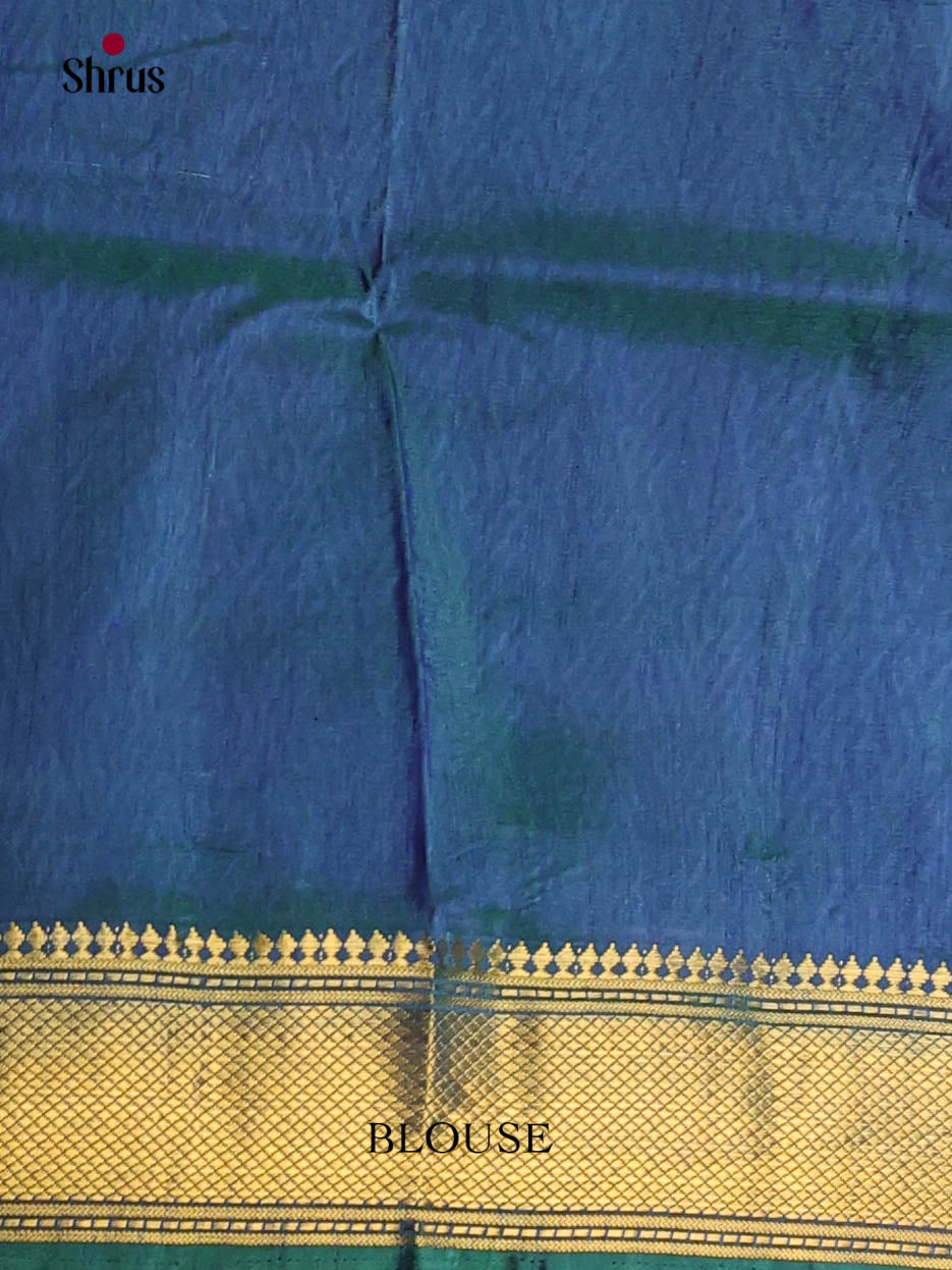 Green & Blue - Semi Patola Saree