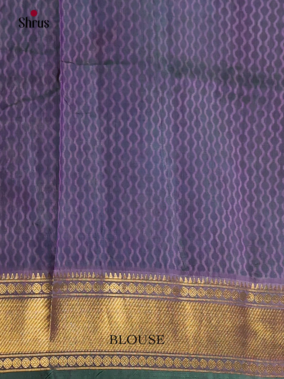 Green & Blue - Semi Patola Saree