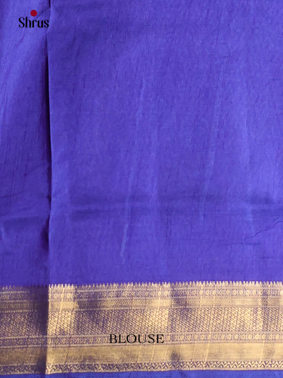 Blue - Semi Patola Saree