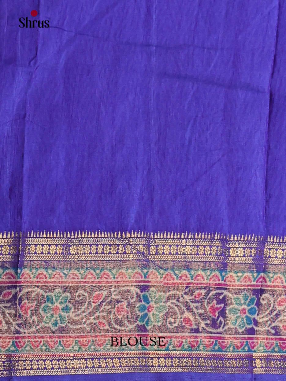 Blue - Semi Patola Saree