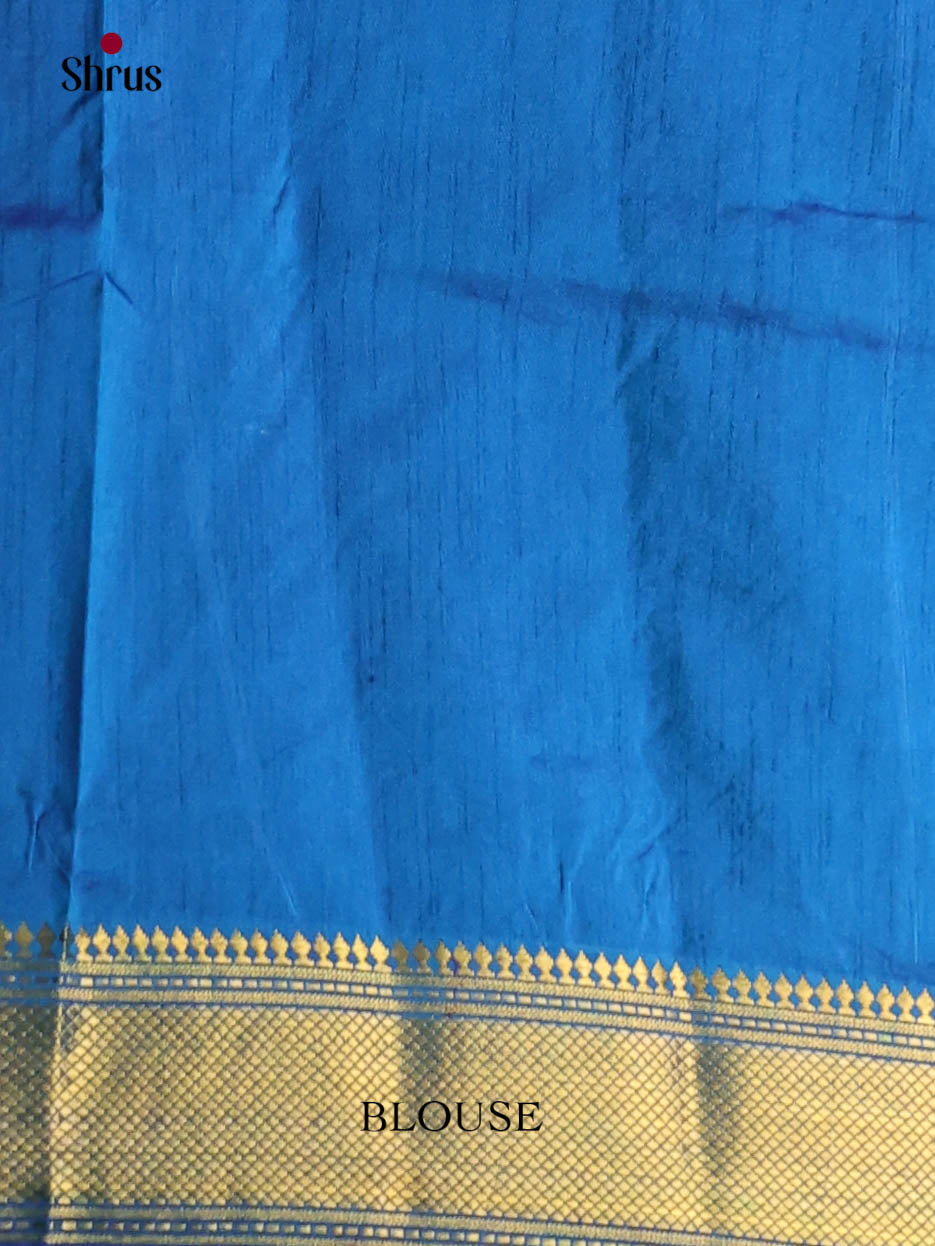 Blue - Semi Patola Saree