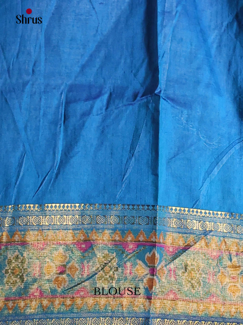 Blue - Semi Patola Saree