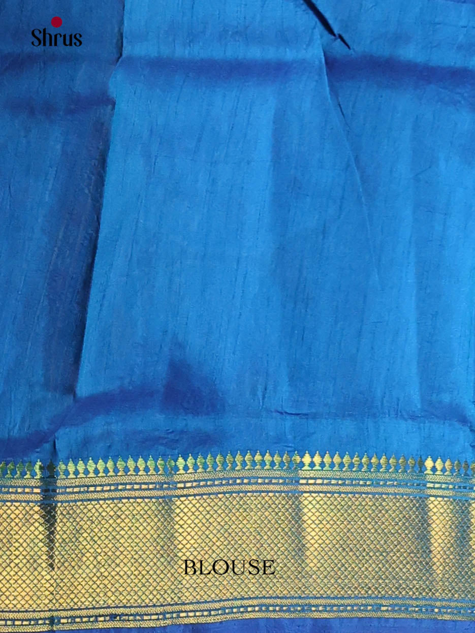 Blue- Semi Patola Saree