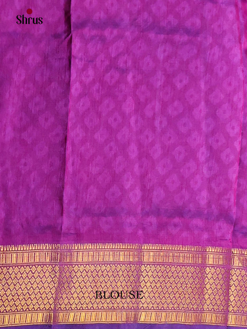 Blue & Purple - Semi Patola Saree