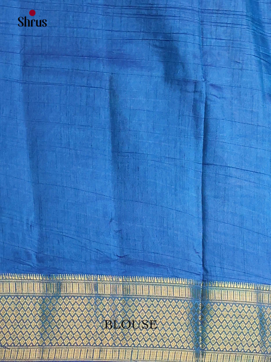 Blue- Semi Patola Saree