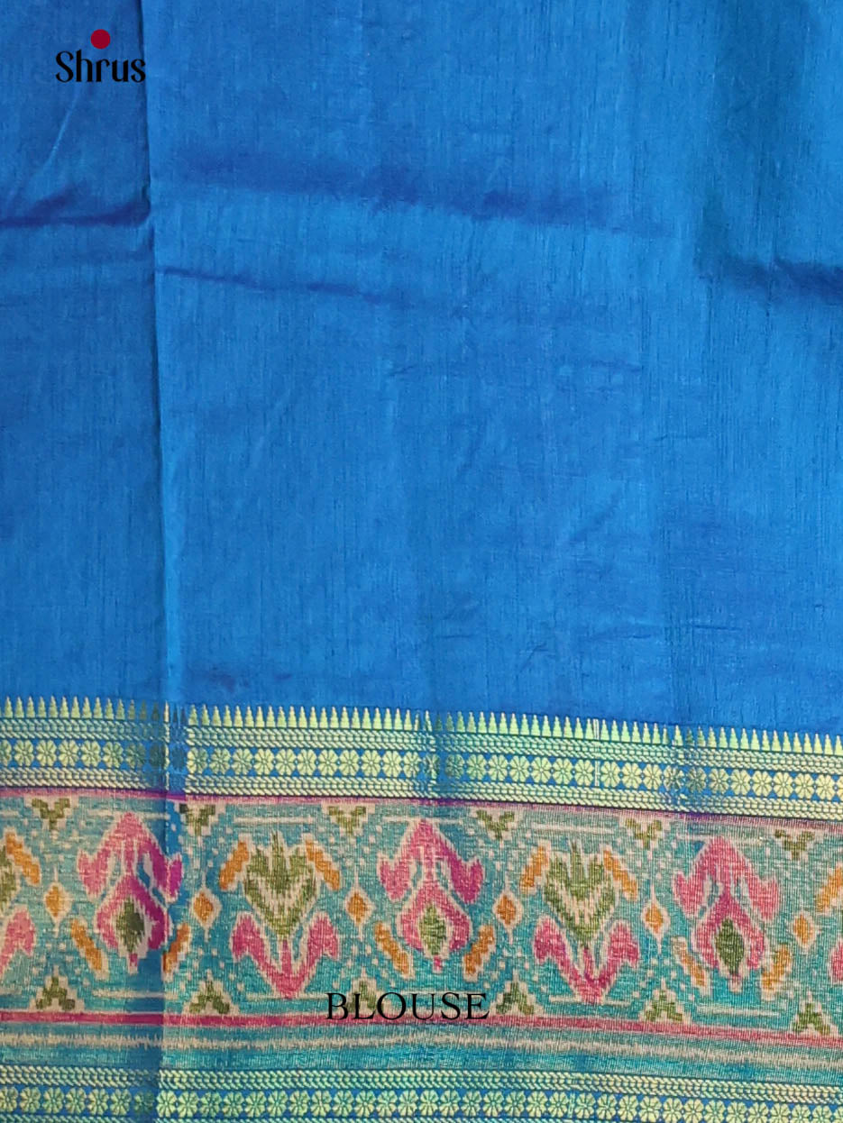 Blue - Semi Patola Saree