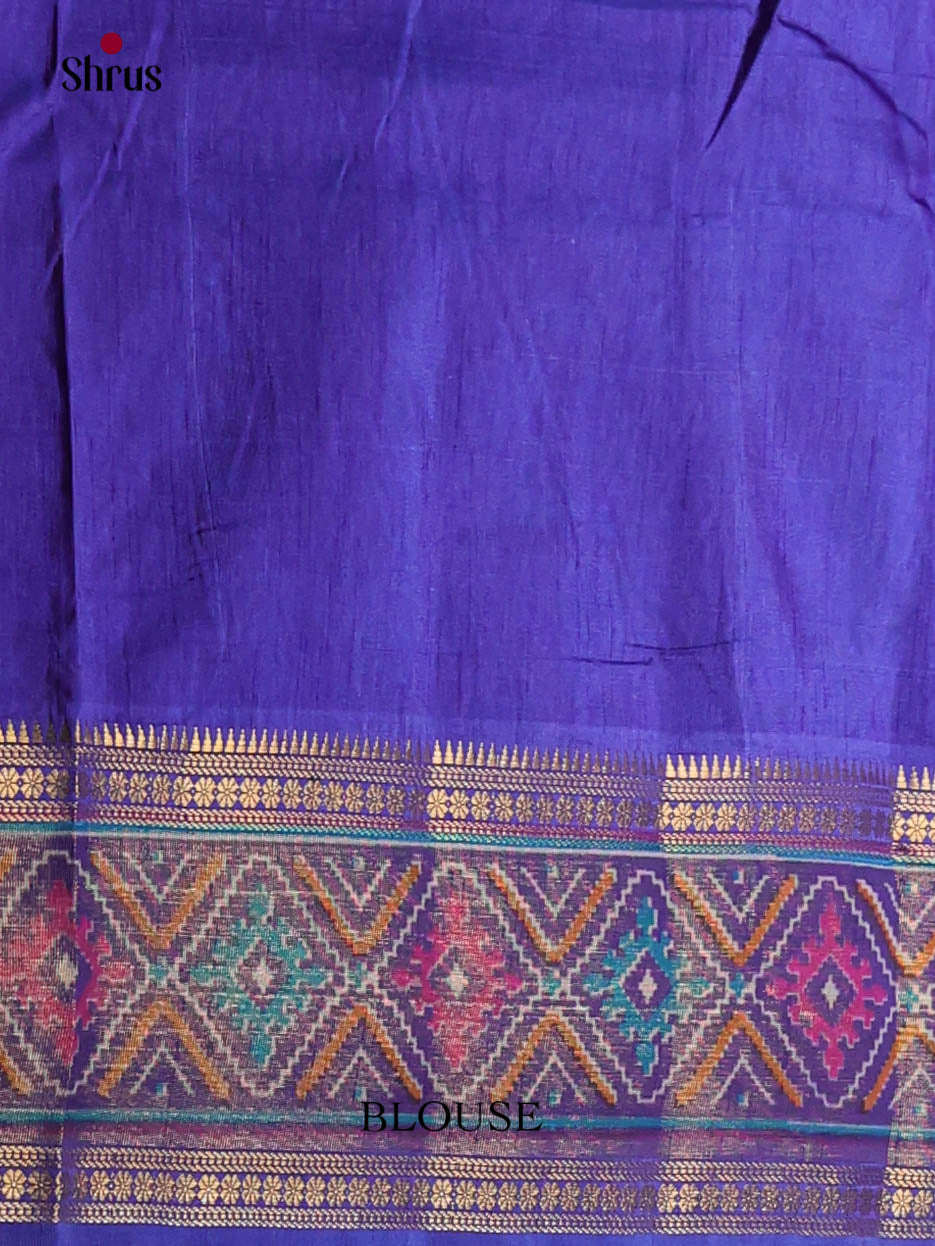 Blue - Semi Patola Saree