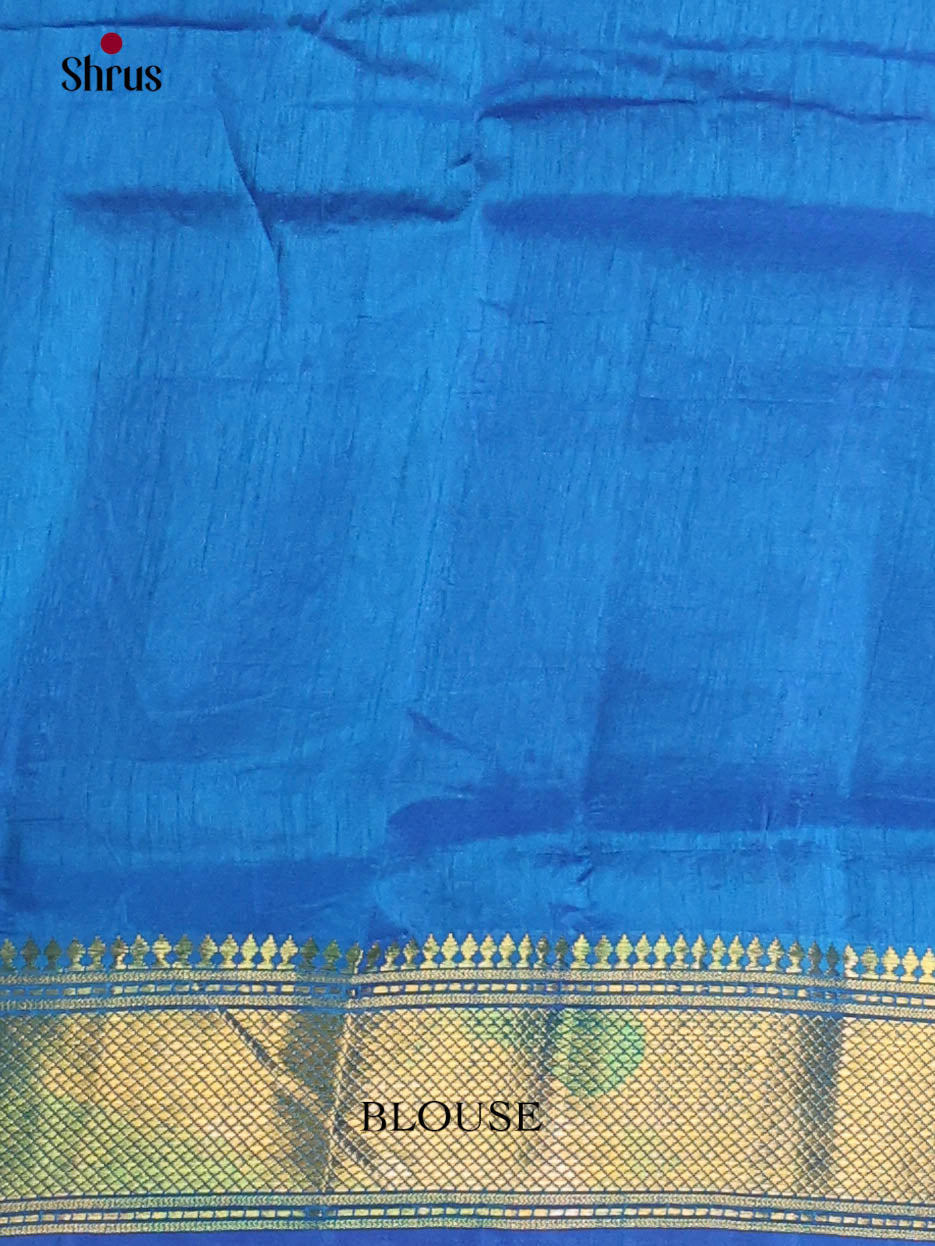 Blue - Semi Patola Saree