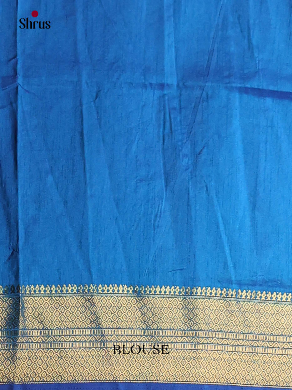 Blue - Semi Patola Saree