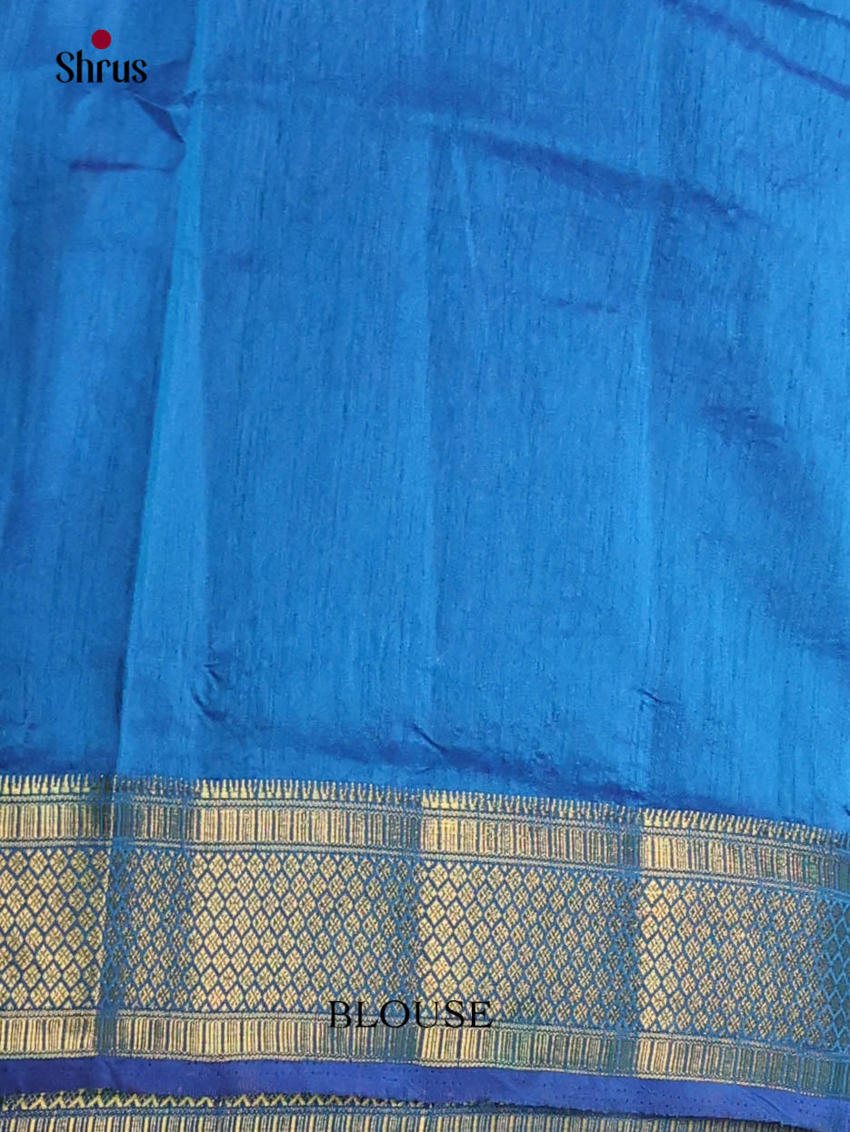 Blue - Semi Patola Saree