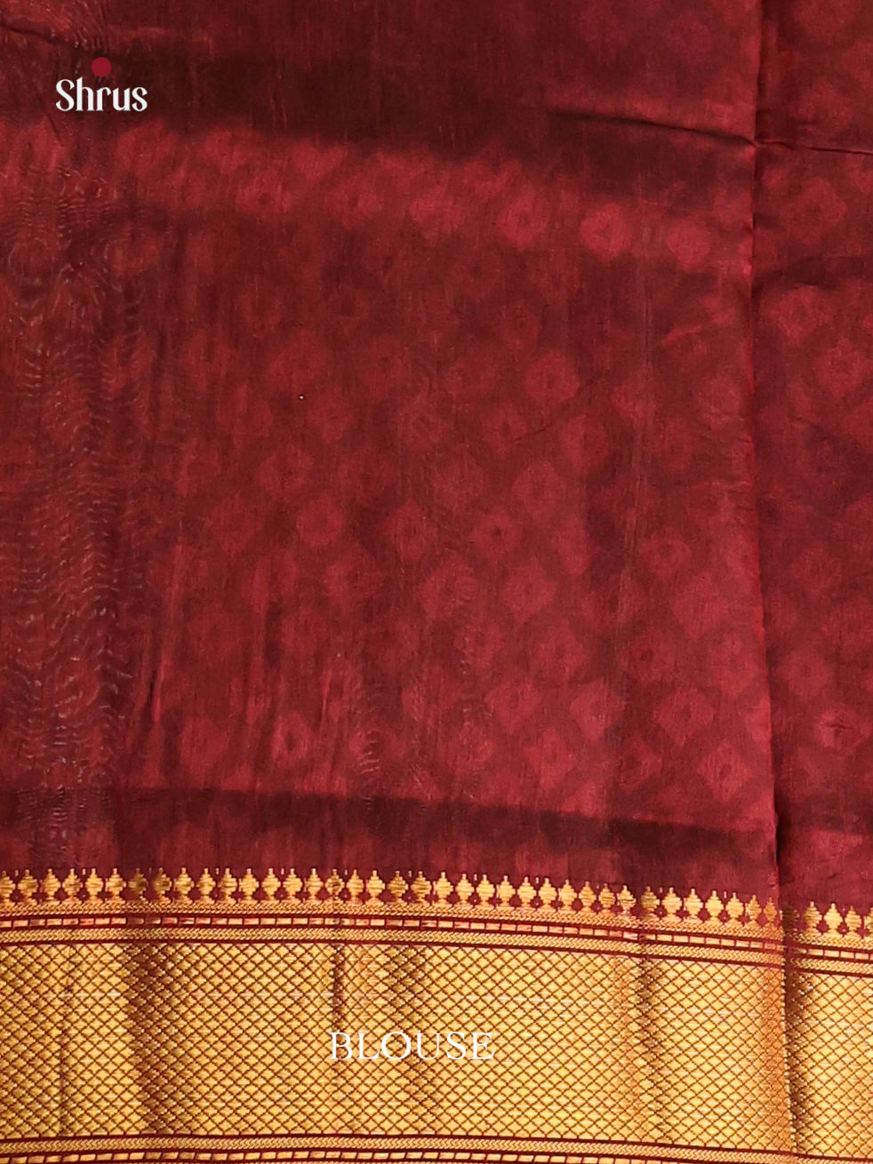 Light Brown & Maroon - Semi Patola Saree