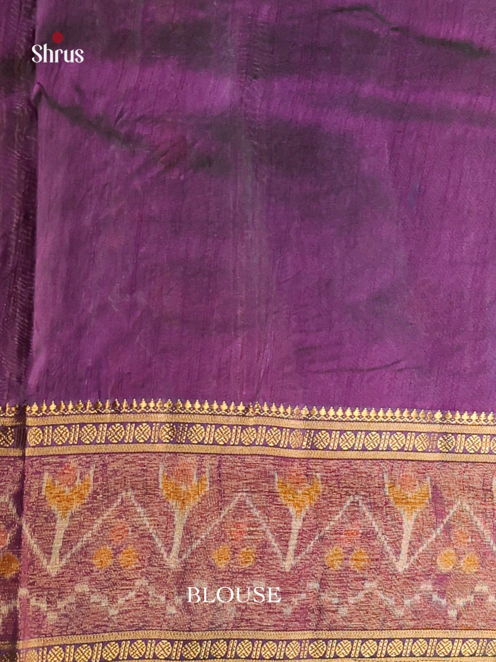 Blue & Purple - Semi Patola Saree