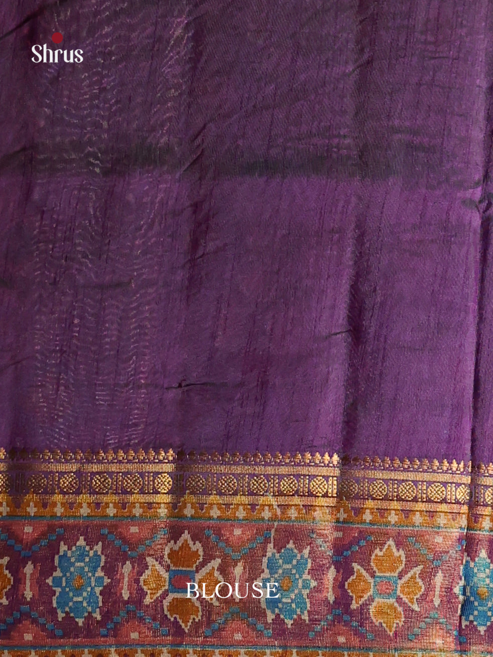 Blue & Purple - Semi Patola Saree