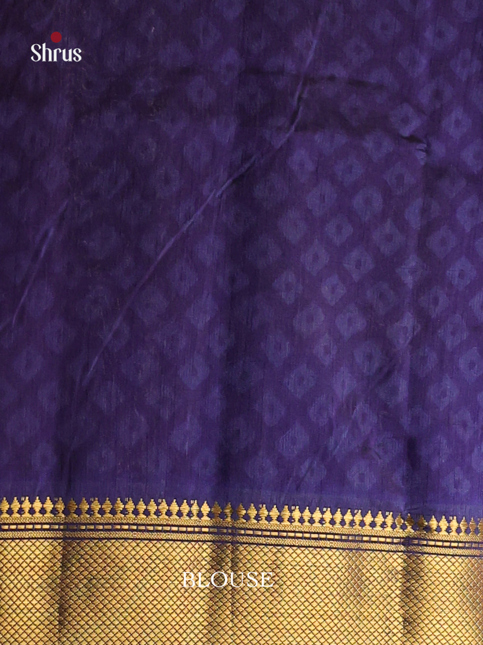 Grey & Blue - Semi Patola Saree