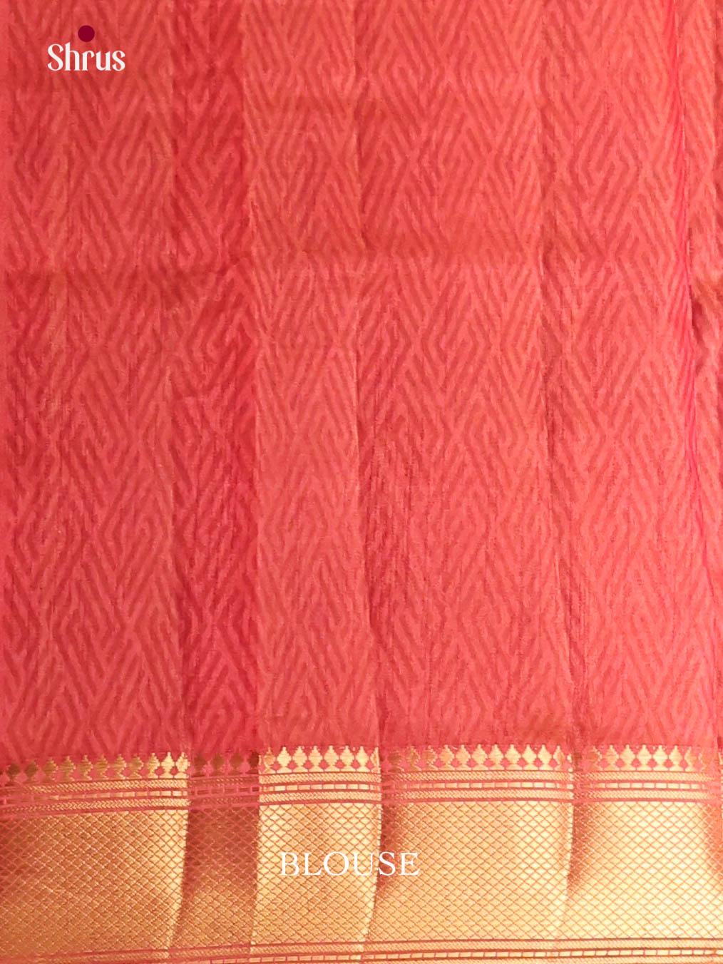 Dark Mustard & Brick - Semi Patola Saree