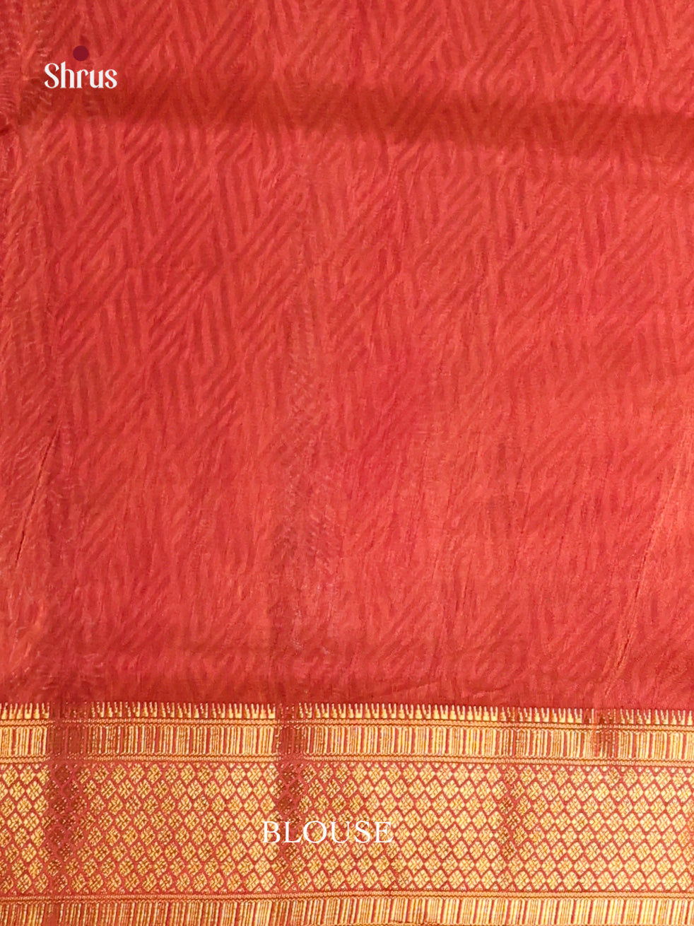 Mustard & Maroon- Semi Patola Saree