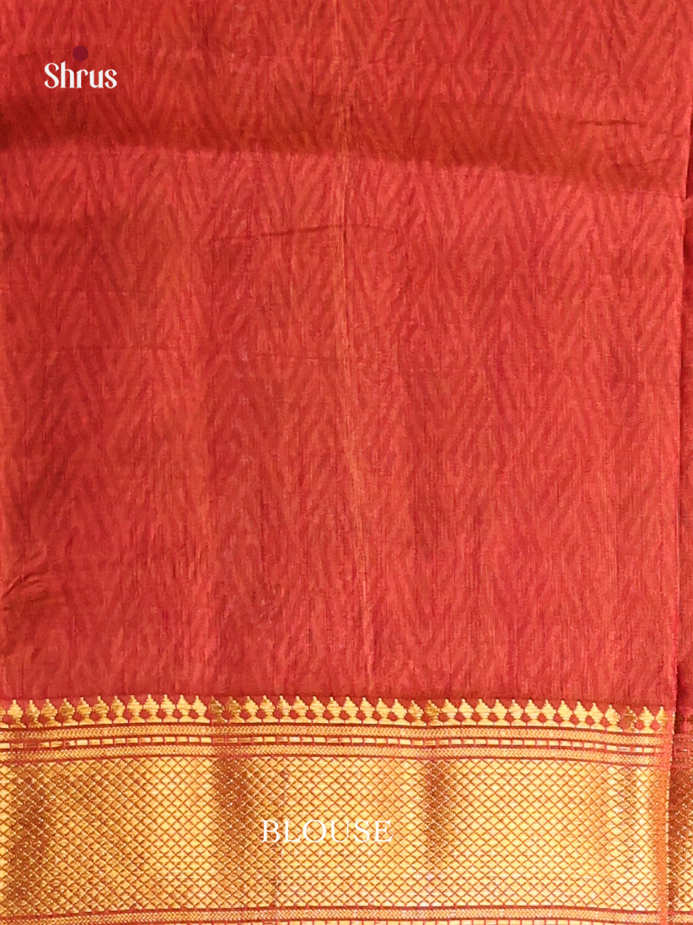 Mustard & Maroon - Semi Patola Saree