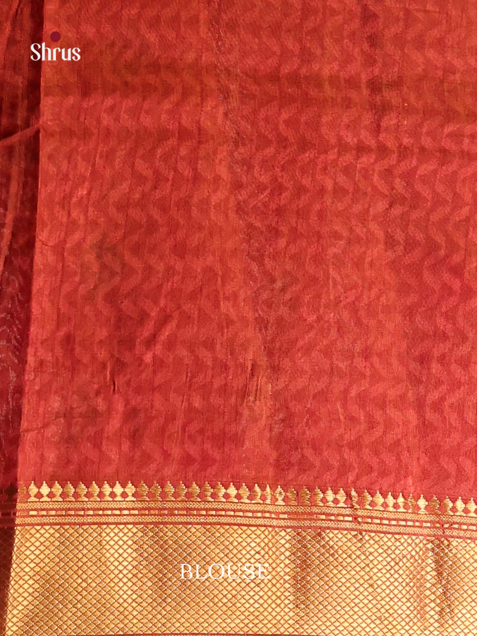 Mustard & Maroon - Semi Patola Saree