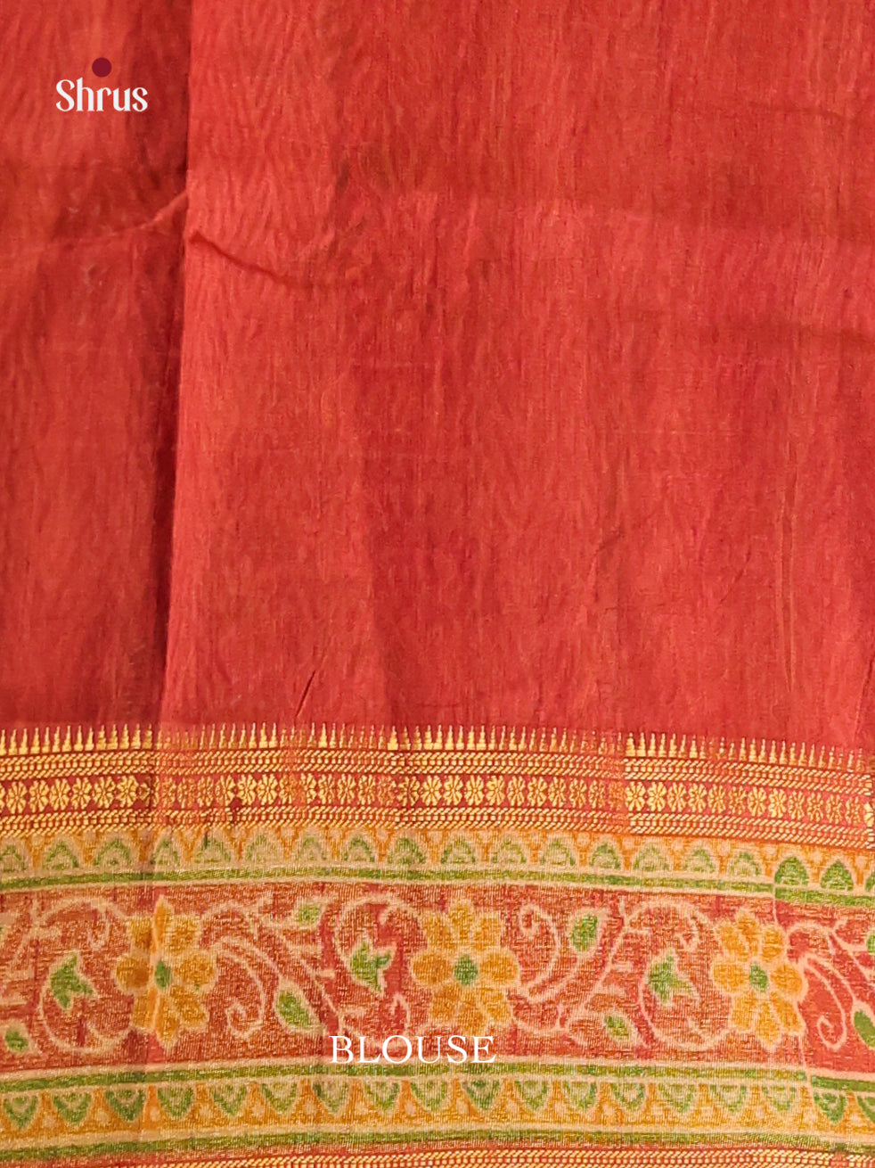 Mustard & Brick - Semi Patola Saree