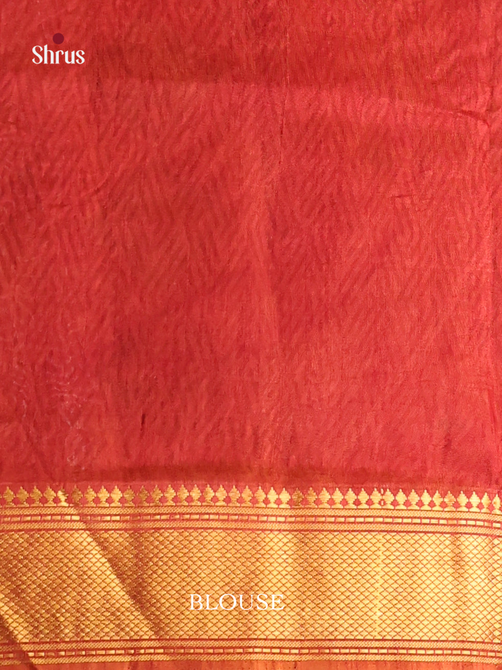 Mustard & Maroon - Semi Patola Saree