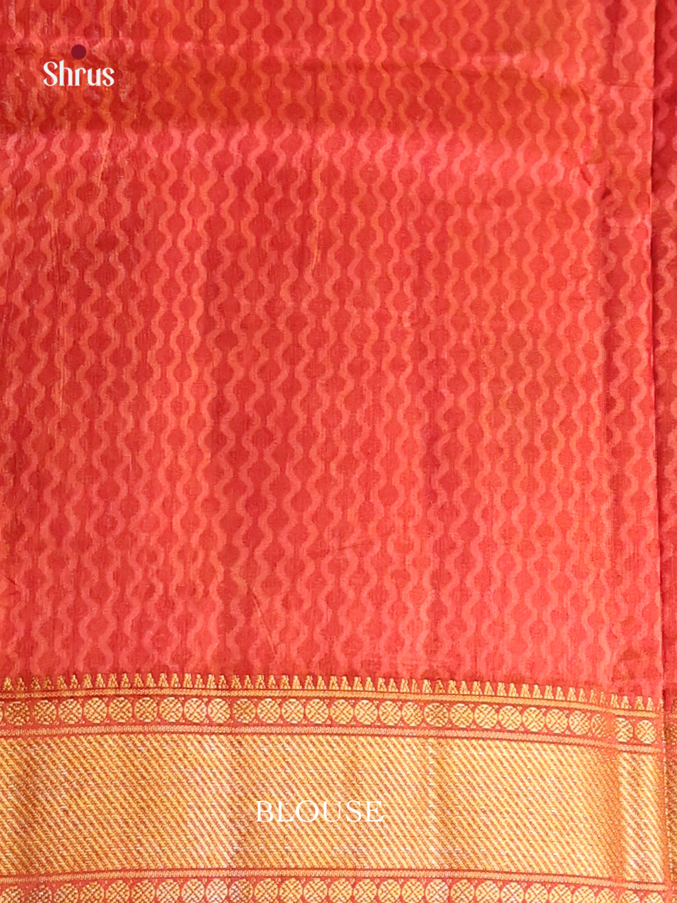 Mustard & Brick - Semi Patola Saree