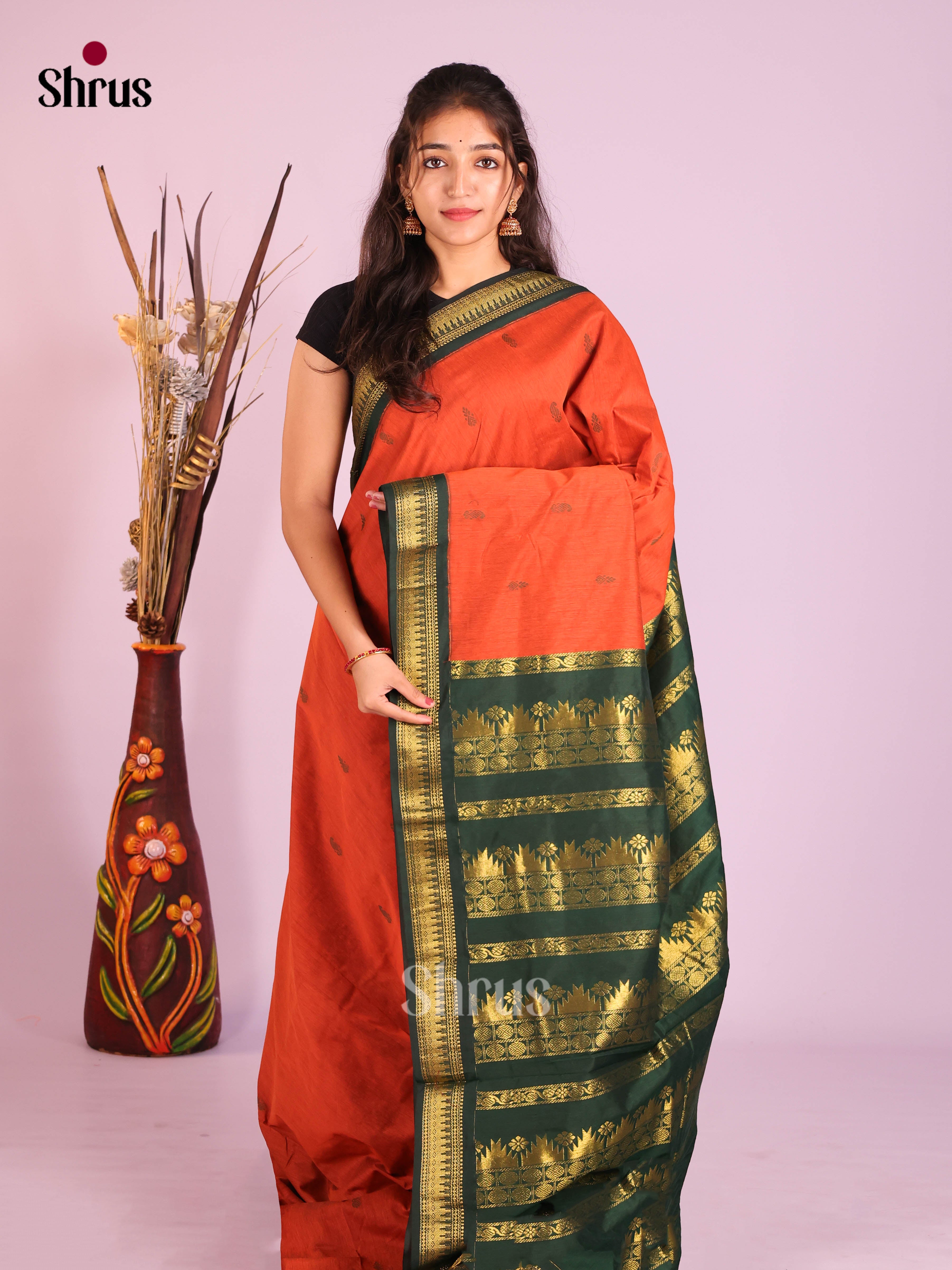 DIS18279 - Kalyani Cotton Saree - Shop on Shrus.com