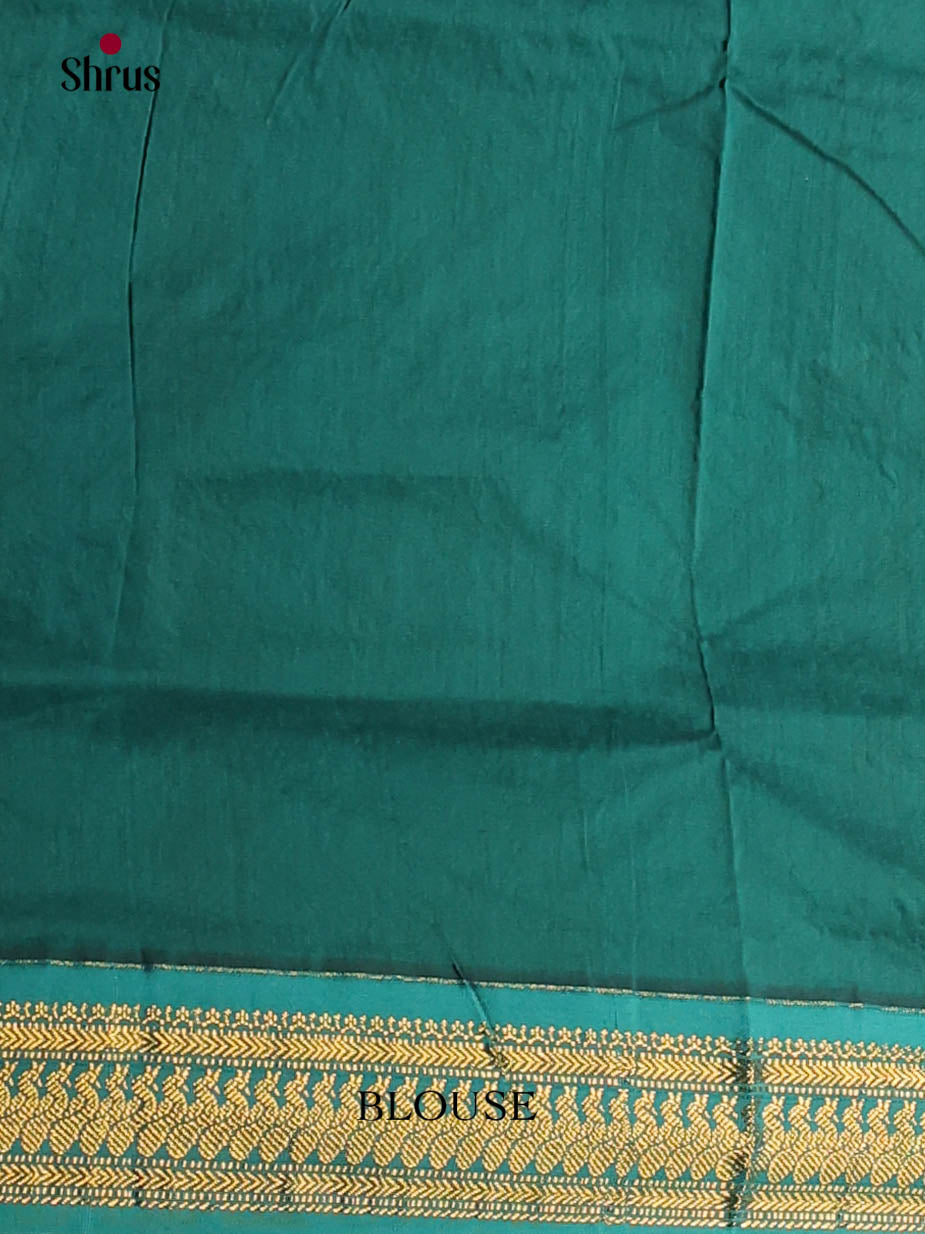 Grey & Green - Kalyani Cotton Saree - Shop on Shrus.com
