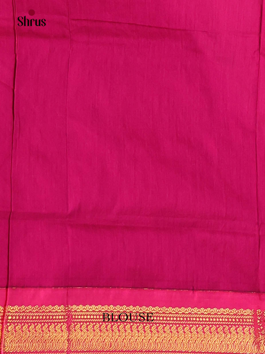 Mustard & Purple - Kalyani Cotton Saree - Shop on Shrus.com