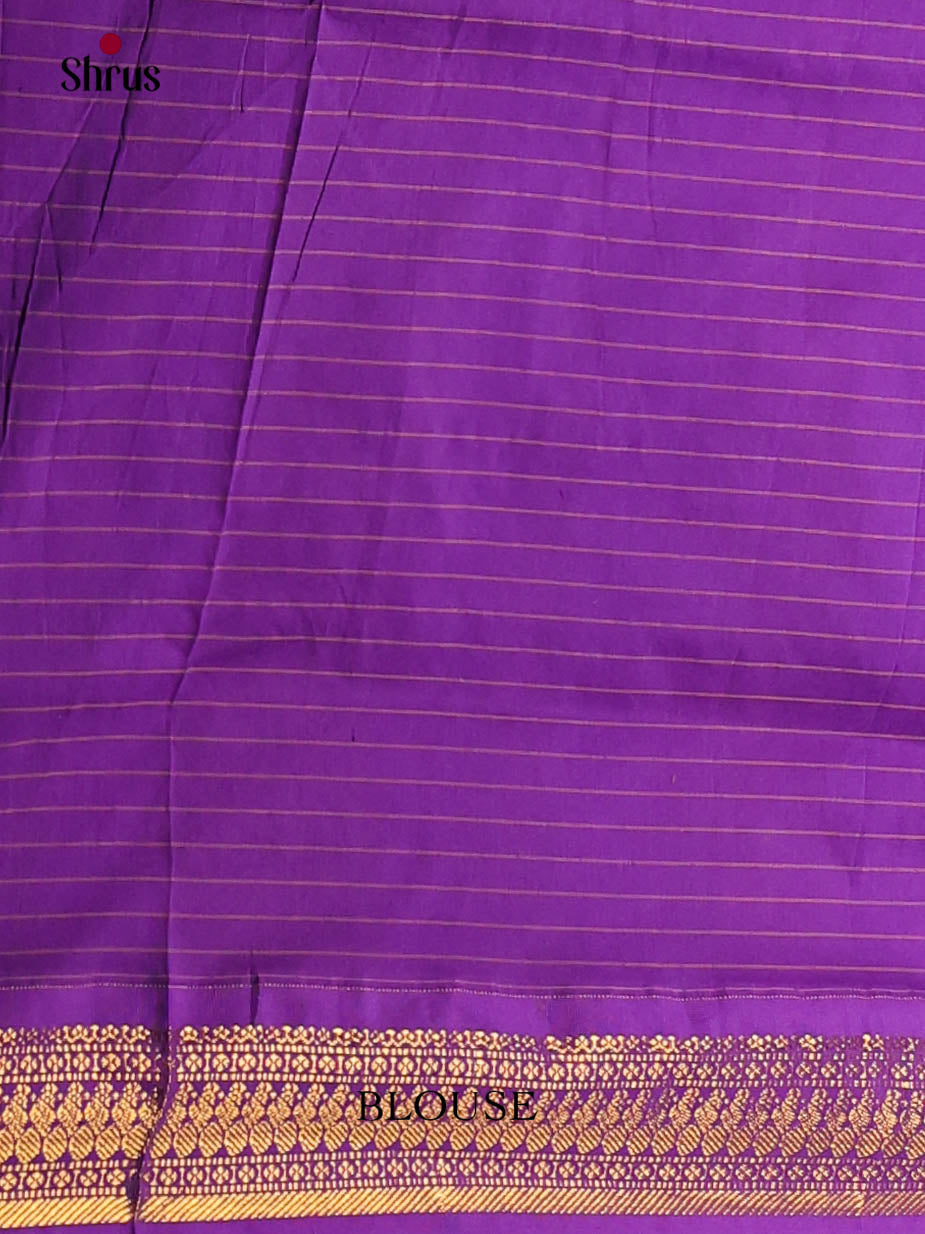 Lavender & Purple  - Kalyani Cotton Saree - Shop on Shrus.com