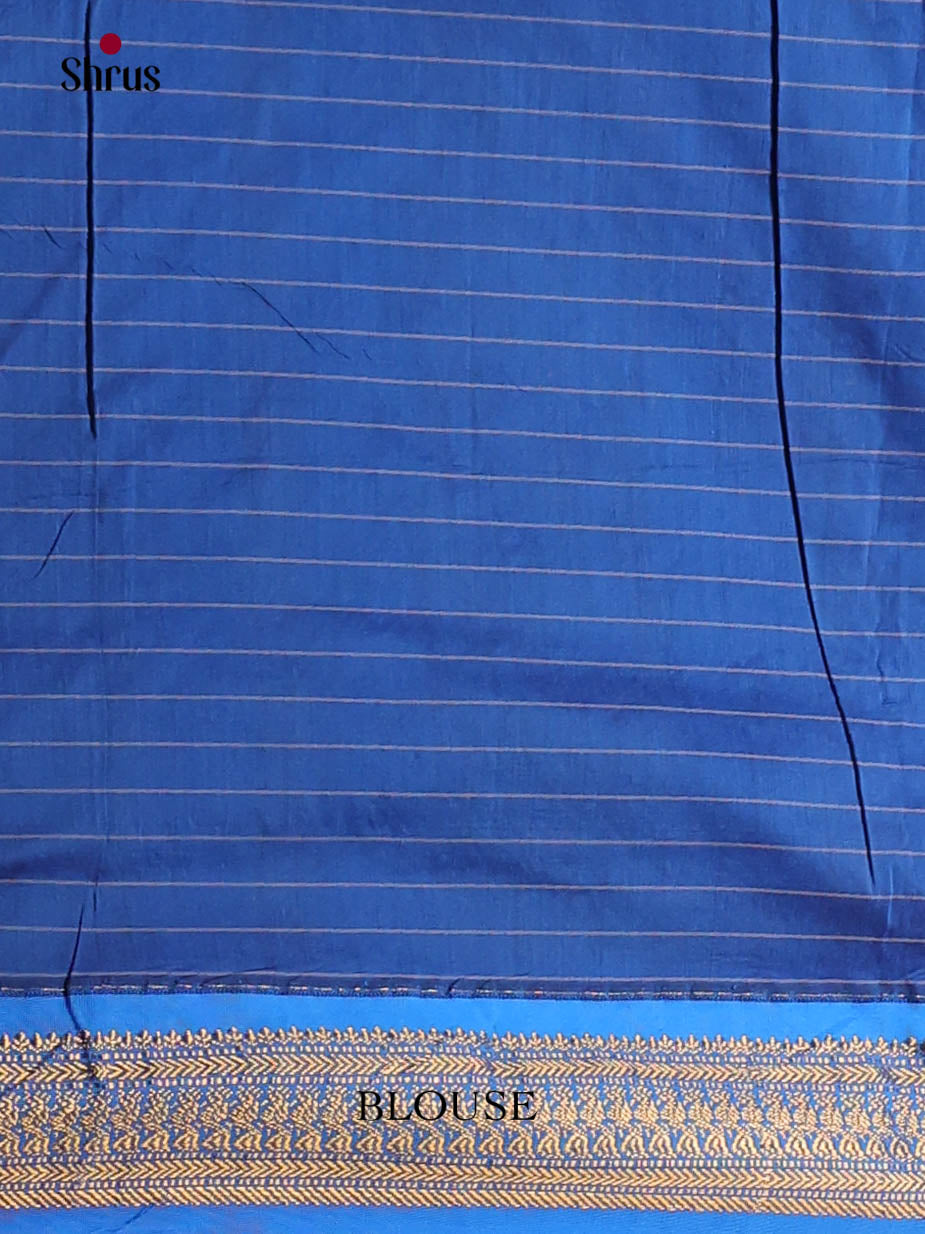 Red & Blue - Kalyani Cotton Saree - Shop on Shrus.com