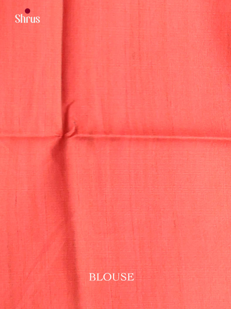 Red & Cream- Printed Madhubani Saree