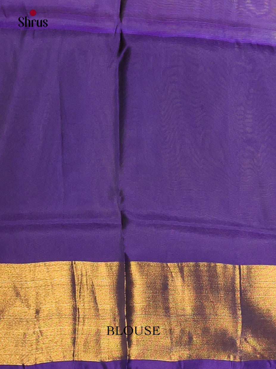Yellow & Blue- Semi uppada Saree - Shop on Shrus.com