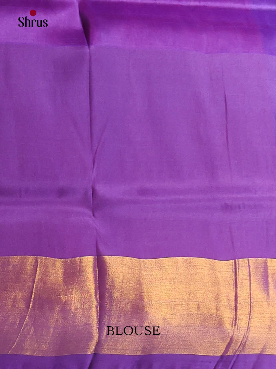 Pink & Violet - Semi uppada Saree