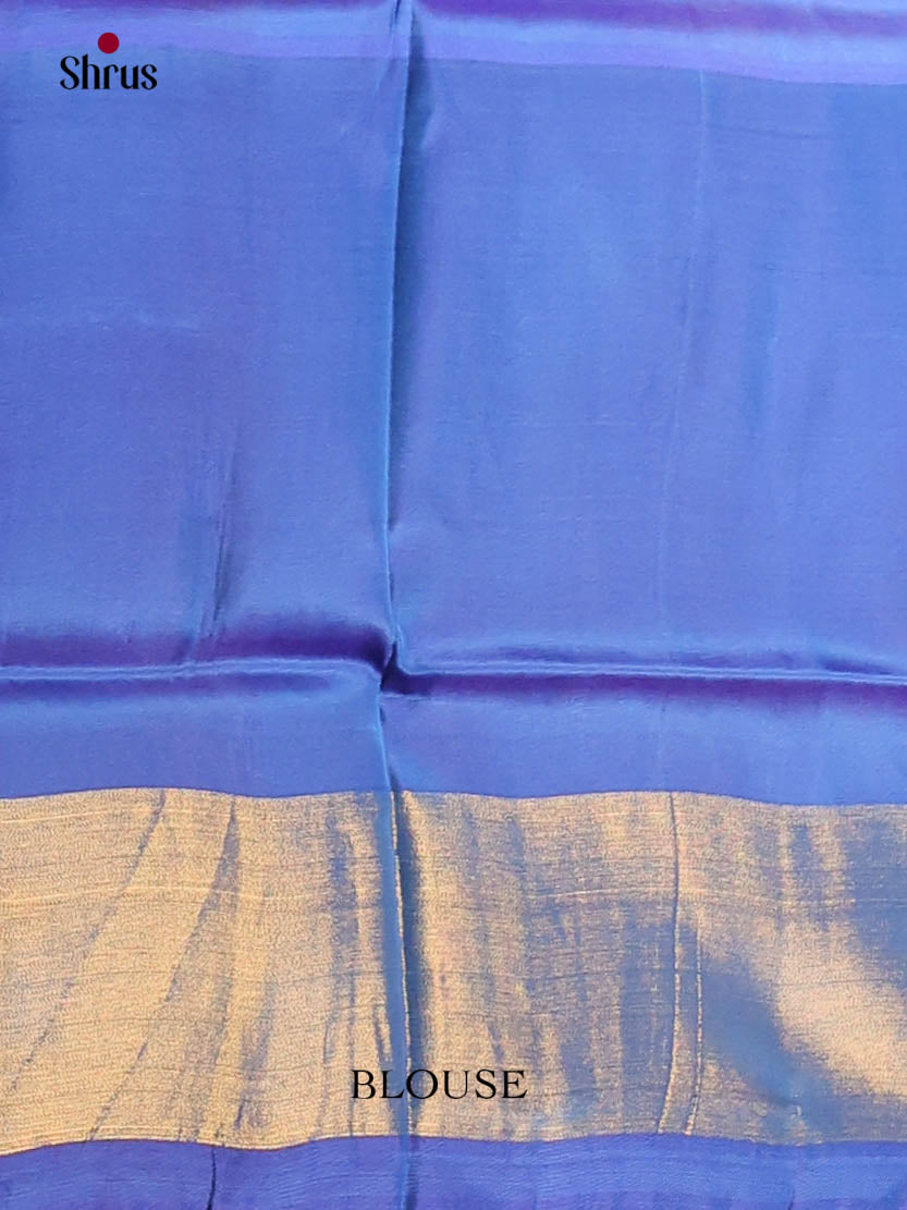 Yellow & Blue- Semi uppada Saree