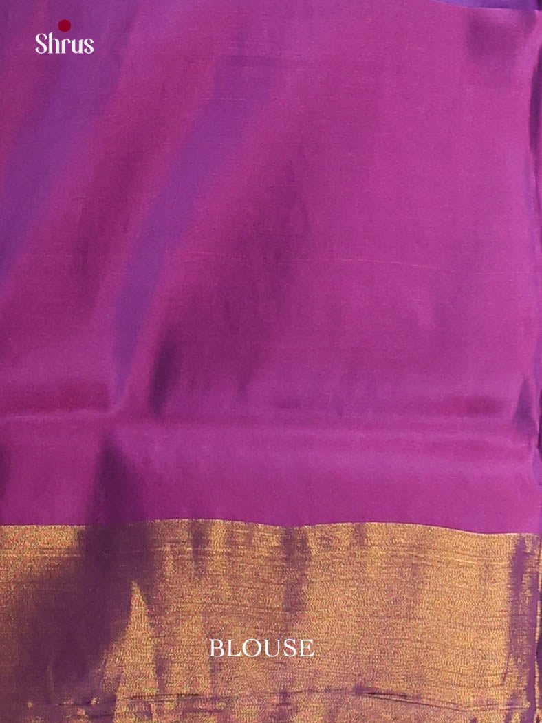 Mustard & Purple - Semi uppada Saree