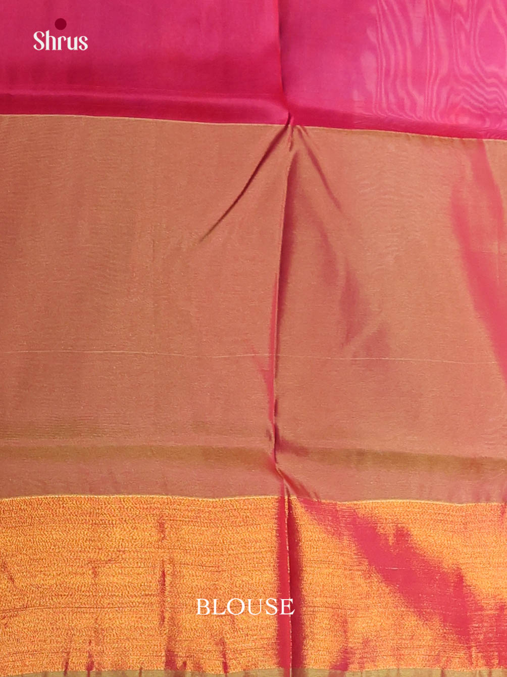 Blue & Pink - Semi uppada Saree