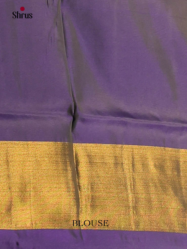 Brown & Blue- Semi uppada Saree