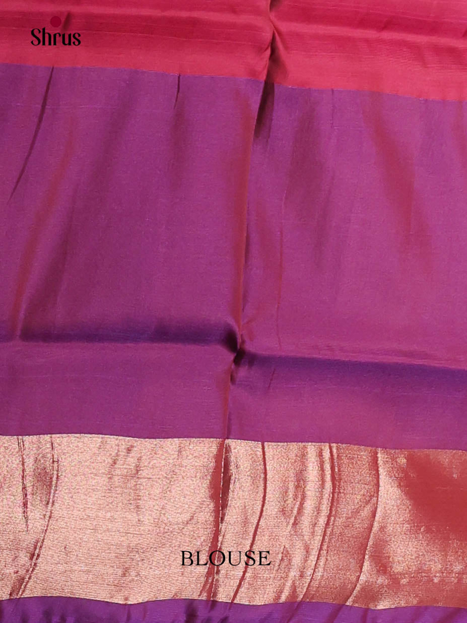 Blue & Purple- Semi uppada Saree