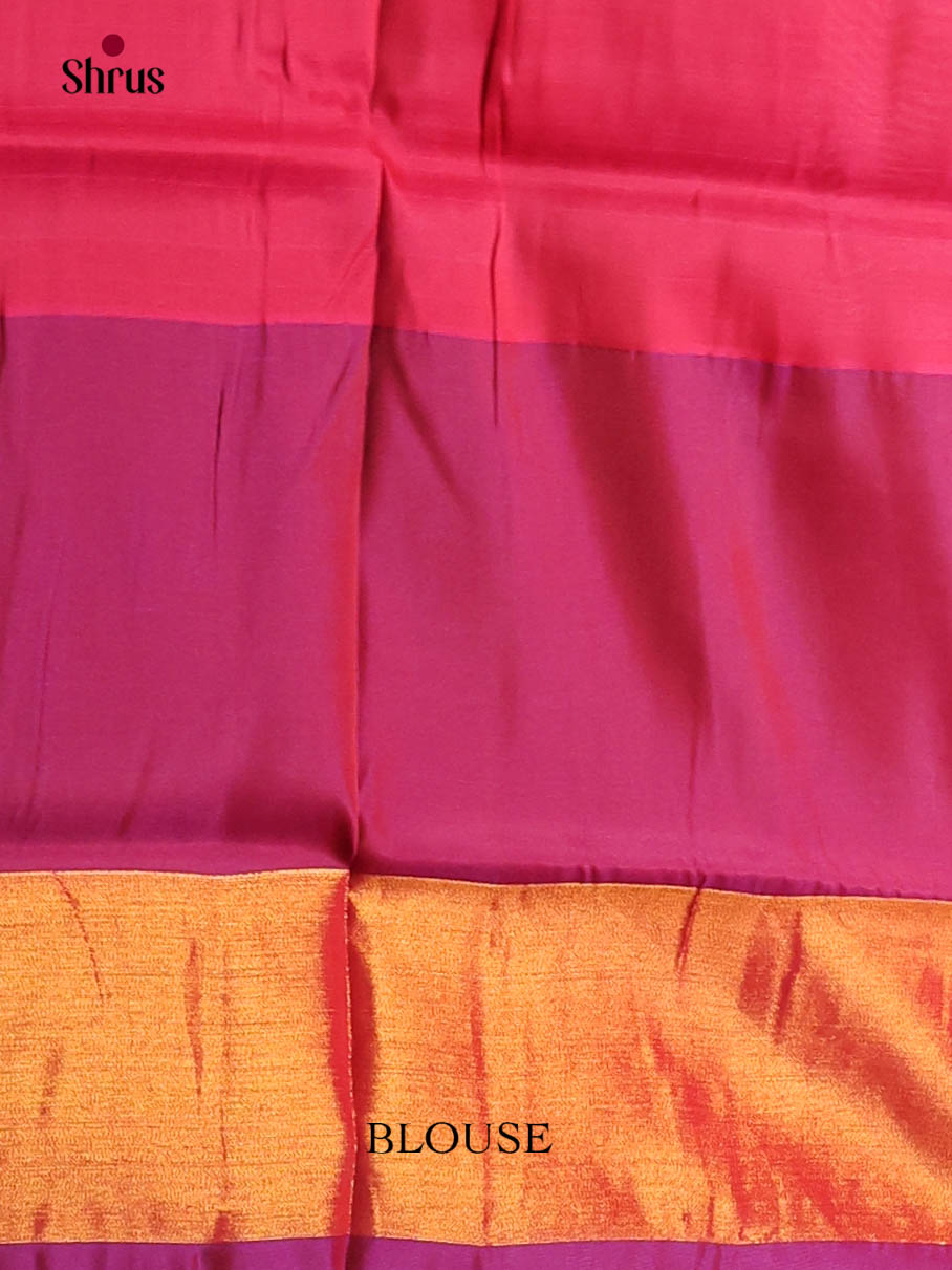 Blue & Purple - Semi uppada Saree
