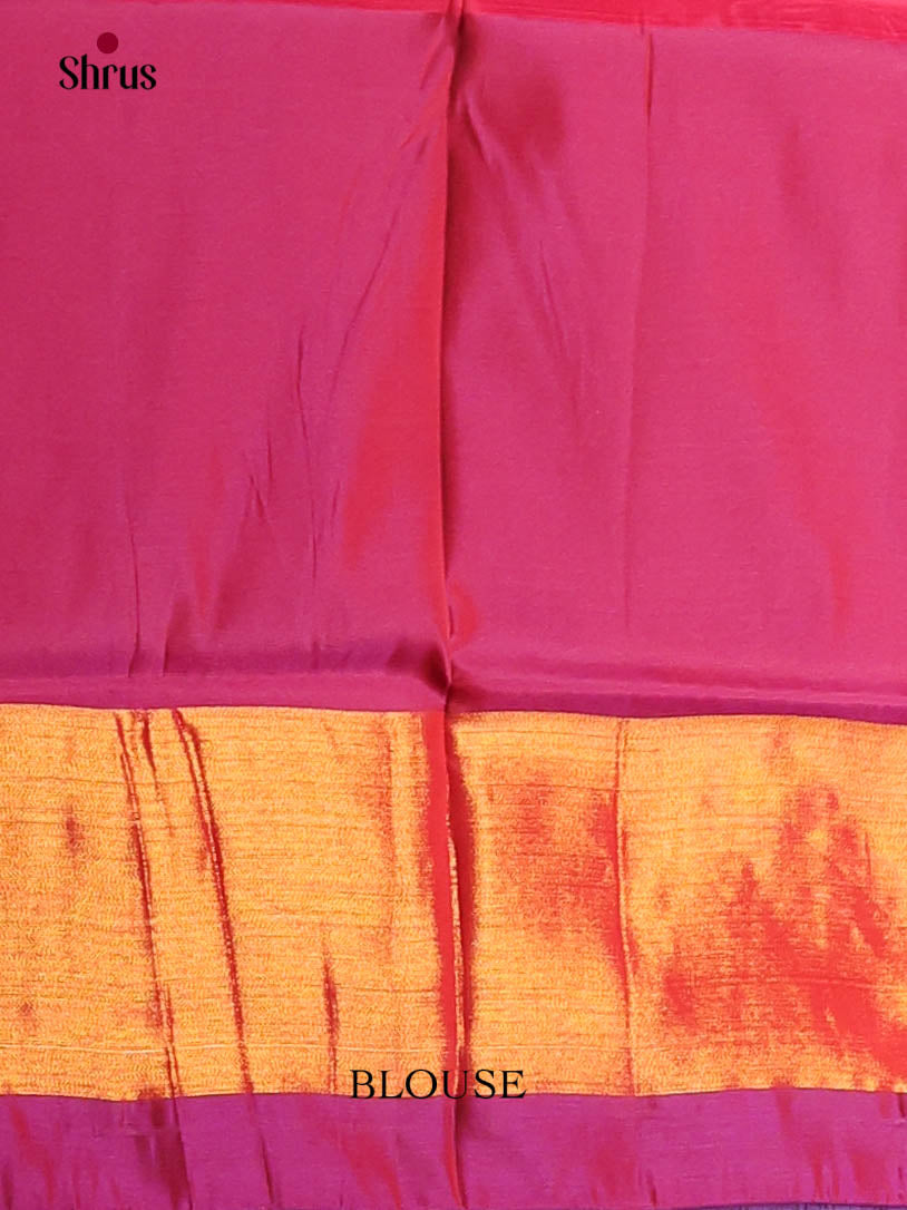 Brown & Purple- Semi uppada Saree