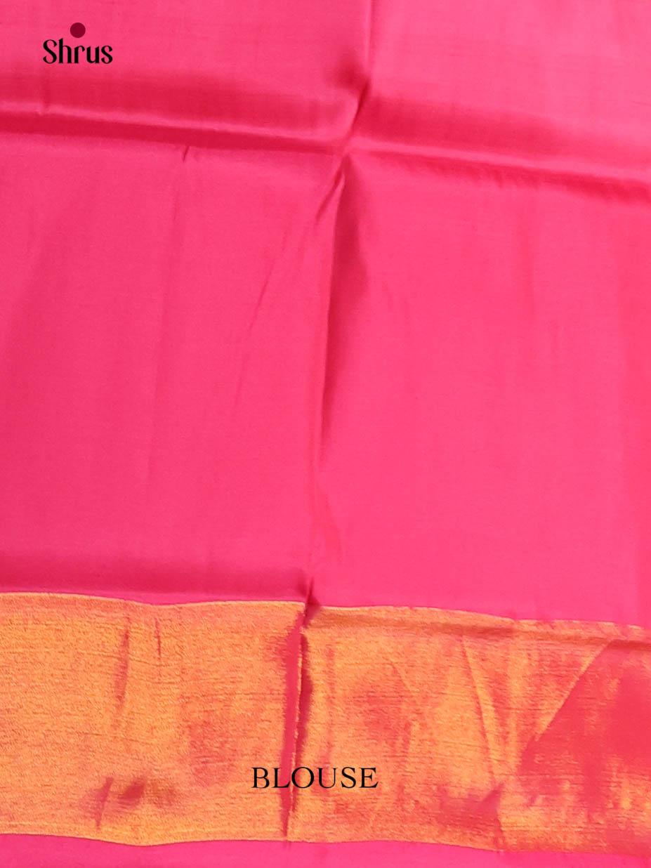 Brick & Pink- Semi uppada Saree