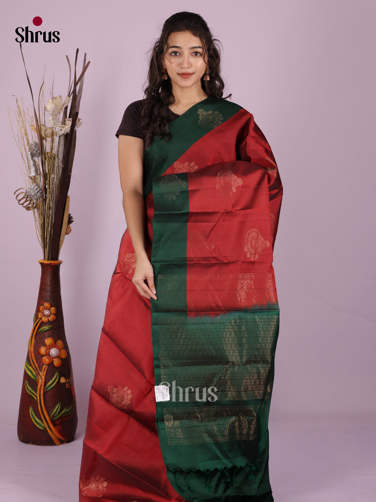DIS19274 - Softsilk-halfpure Saree - Shop on Shrus.com