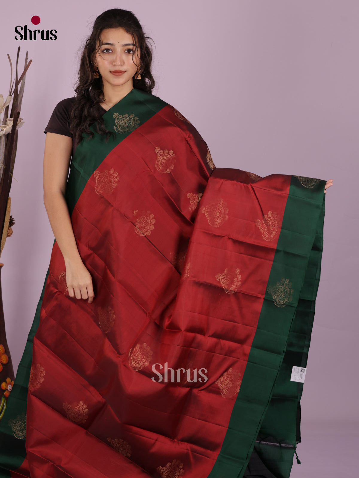DIS19274 - Softsilk-halfpure Saree - Shop on Shrus.com