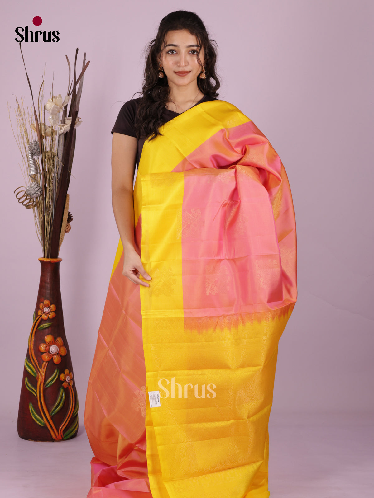 DIS19275 - Softsilk-halfpure Saree - Shop on Shrus.com