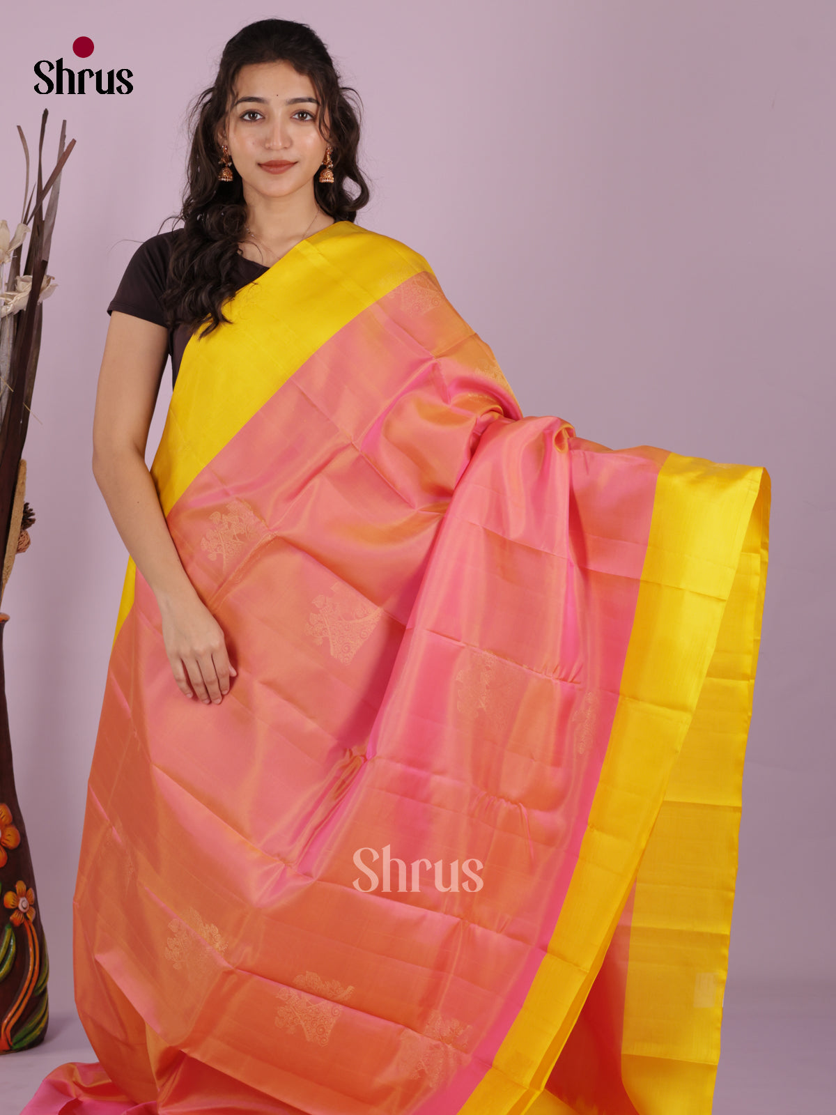 DIS19275 - Softsilk-halfpure Saree - Shop on Shrus.com