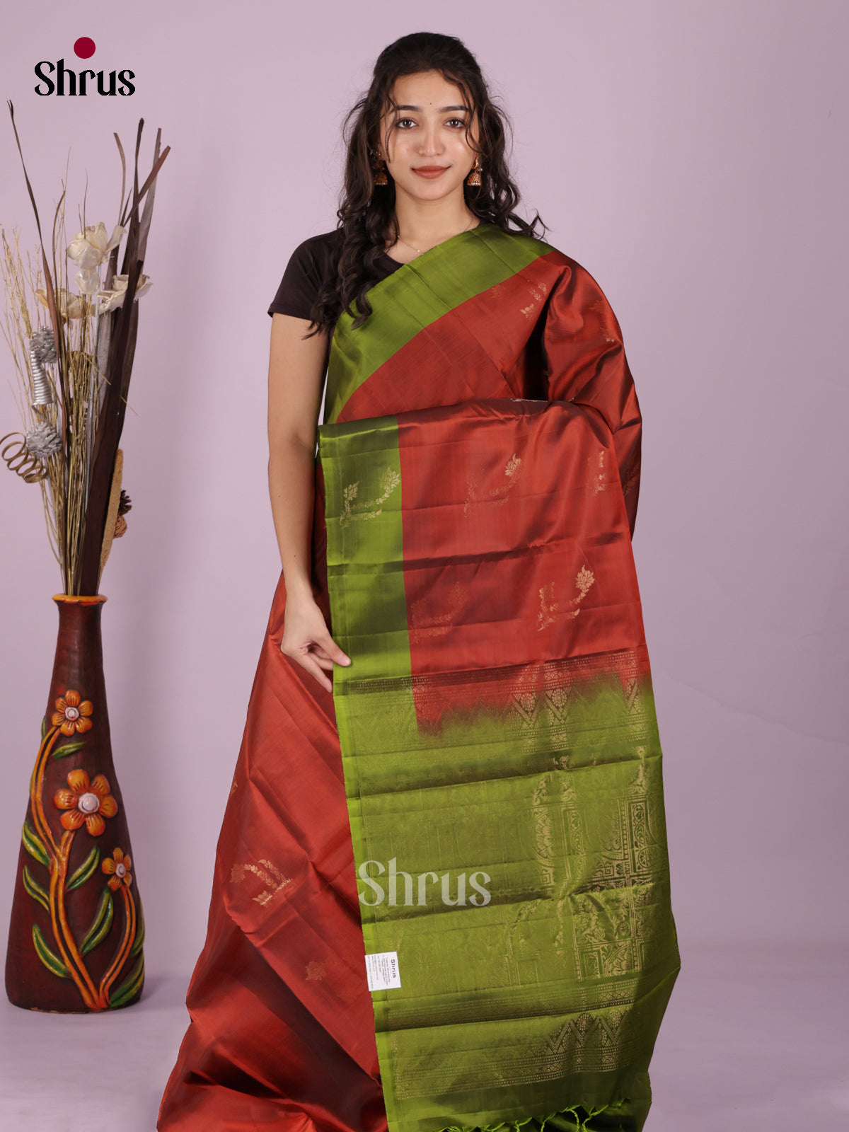 DIS19309 - Softsilk-halfpure Saree - Shop on Shrus.com